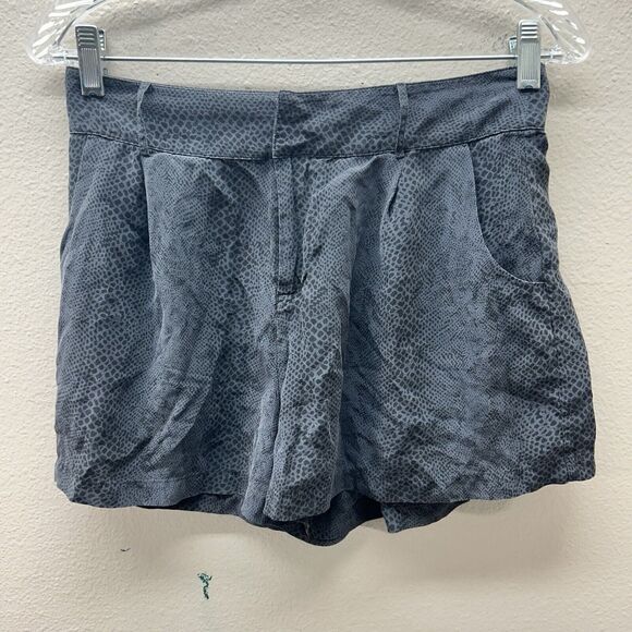Rails 100% Silk Leopard Animal Print Preppy Boxer Shorts Size S Y2K - Picture 1 of 4